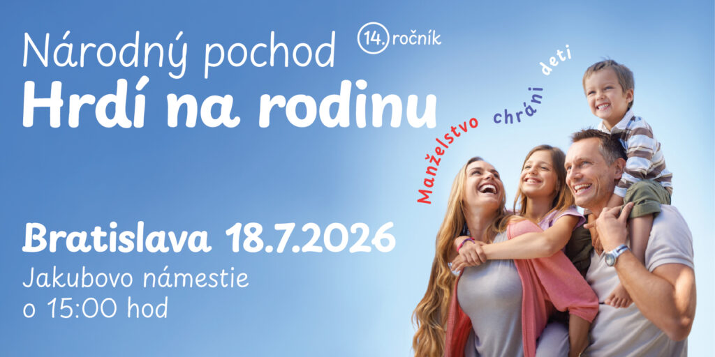 Národný pochod Hrdí na rodinu 2026