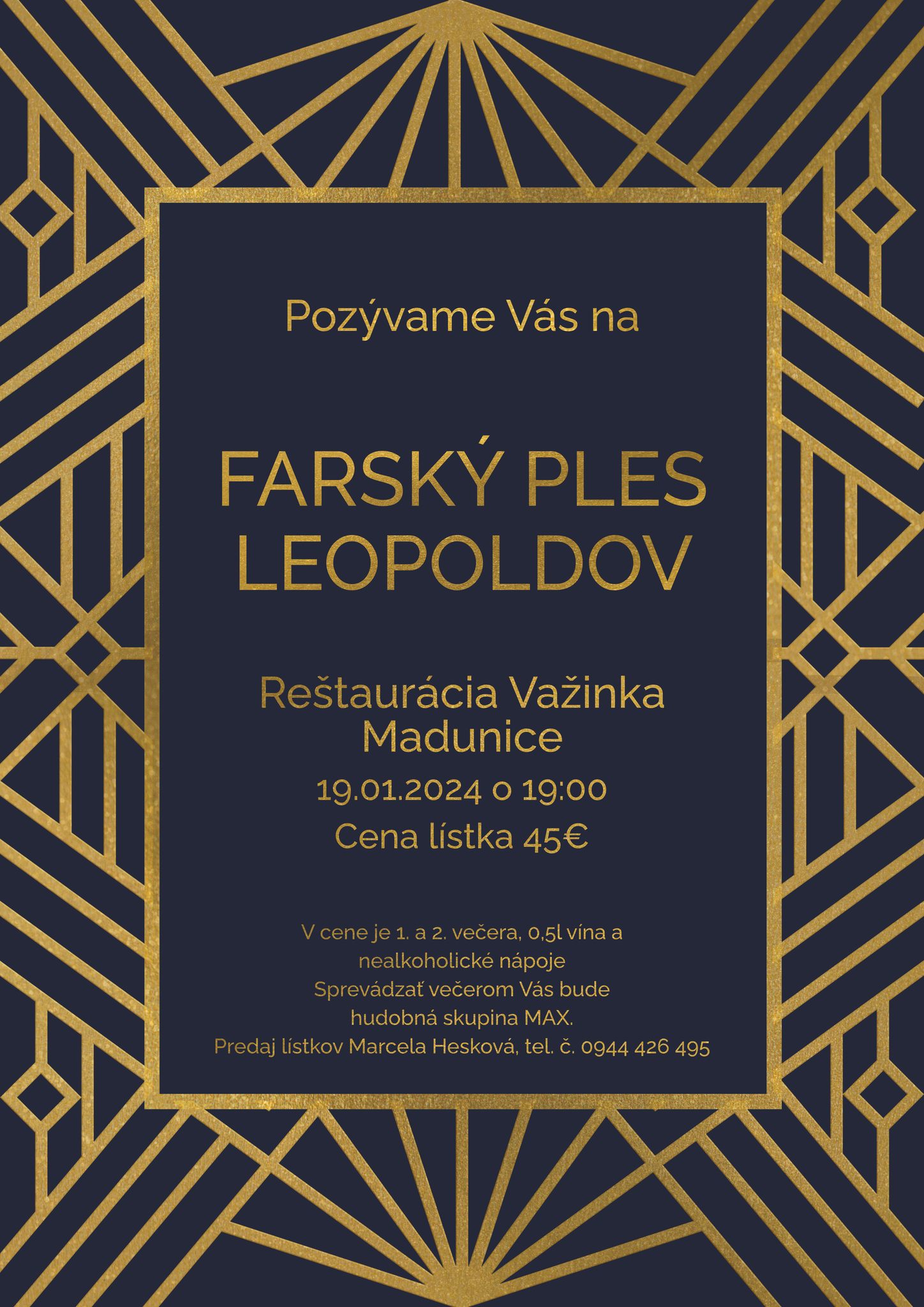 Farsky ples Leopoldov 2024